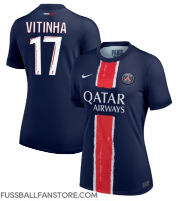 Paris Saint-Germain Vitinha #17 Replik Heimtrikot Damen 2024-25 Kurzarm